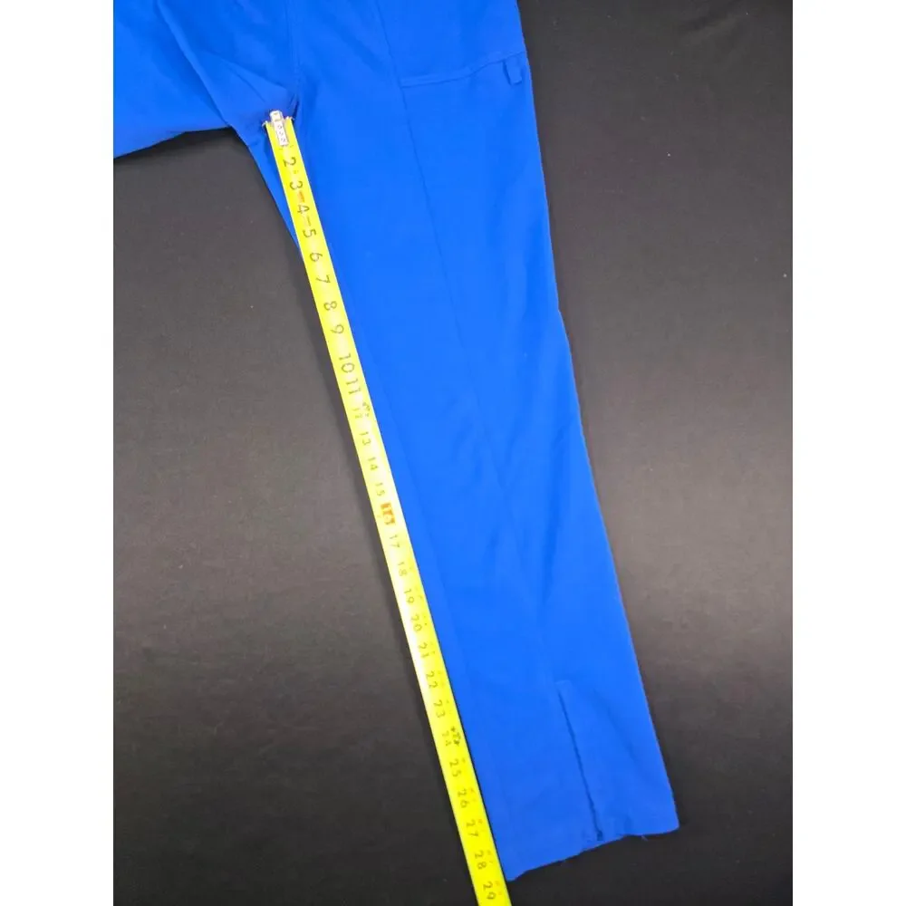 Dickies EDS Women's Royal Blue Scrub Pants Size S Stretch Jogger Zip Hem Pockets